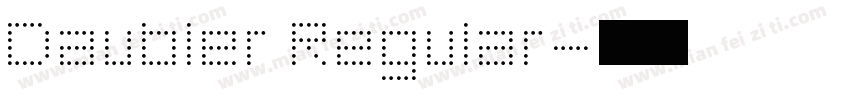 Daubler Regular字体转换